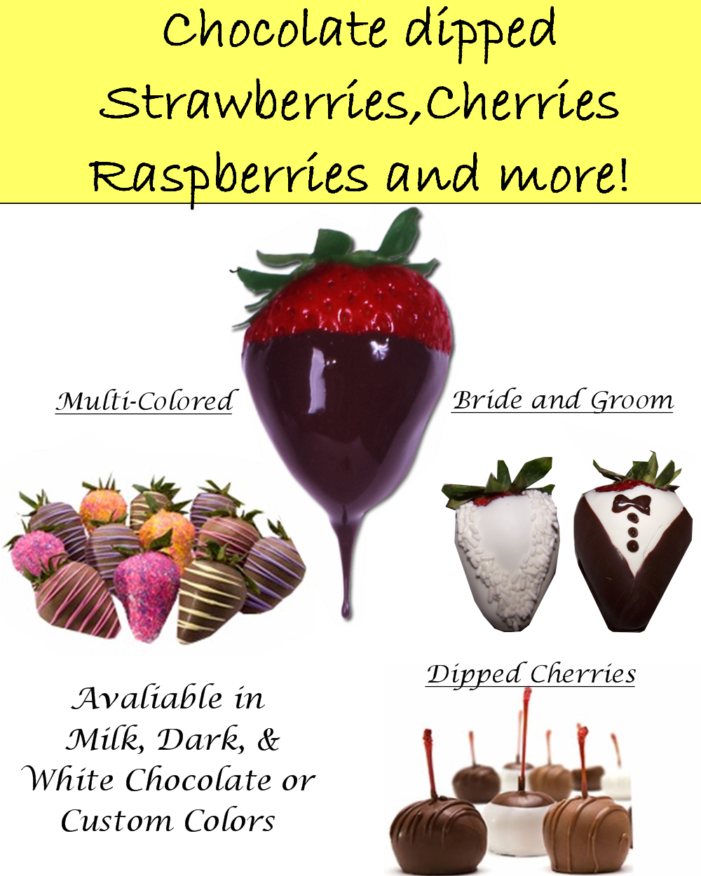 Our Gourmet Delights All Items Can Be Customized In - Morangos Com Chocolate Gif (1000x1250), Png Download