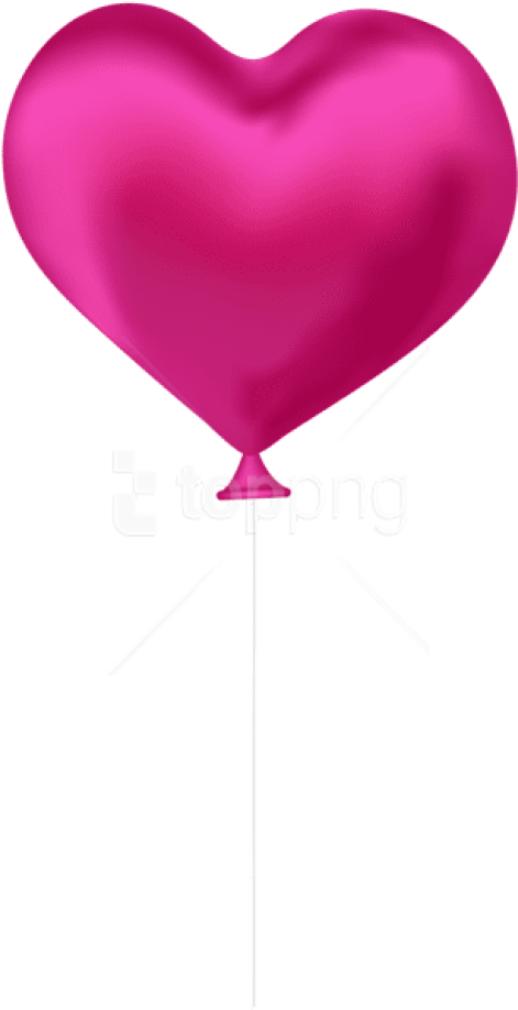 Free Png Download Pink Heart Balloon Png Images Background - Red Heart Balloon Png (480x921), Png Download
