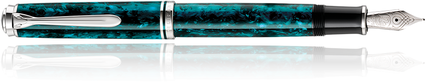 Se Souverän M805 Ocean Swirl Fountain Pen B - Ball Pen (890x890), Png Download