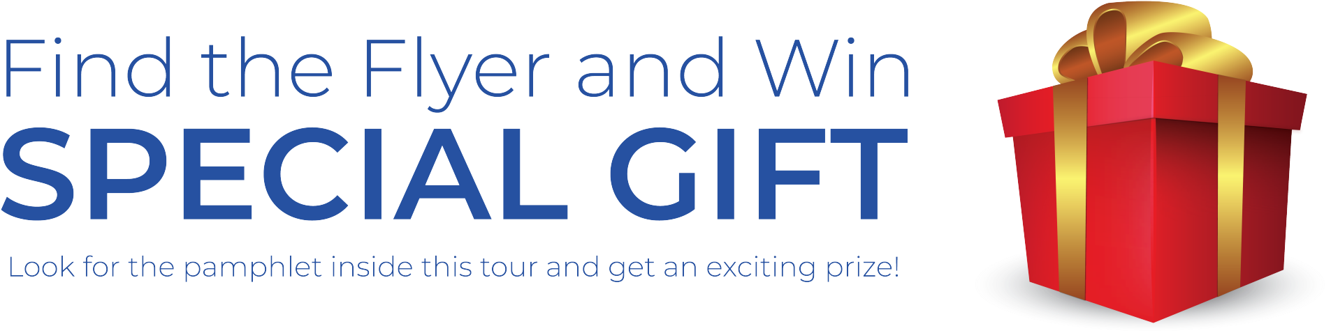Gift - Electric Blue (2048x595), Png Download