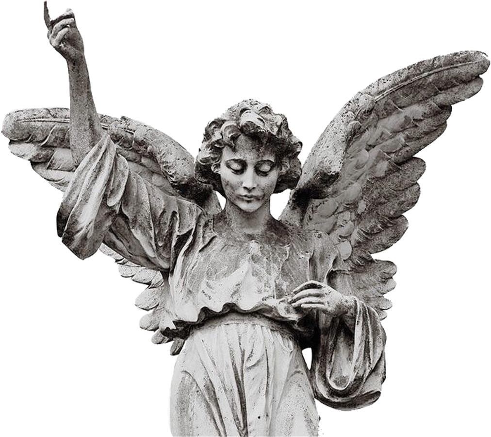 Download Angel Sticker - Angel Statue White Background PNG Image with ...