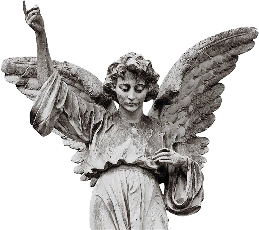 Angel Sticker - Angel Statue White Background (1024x942), Png Download