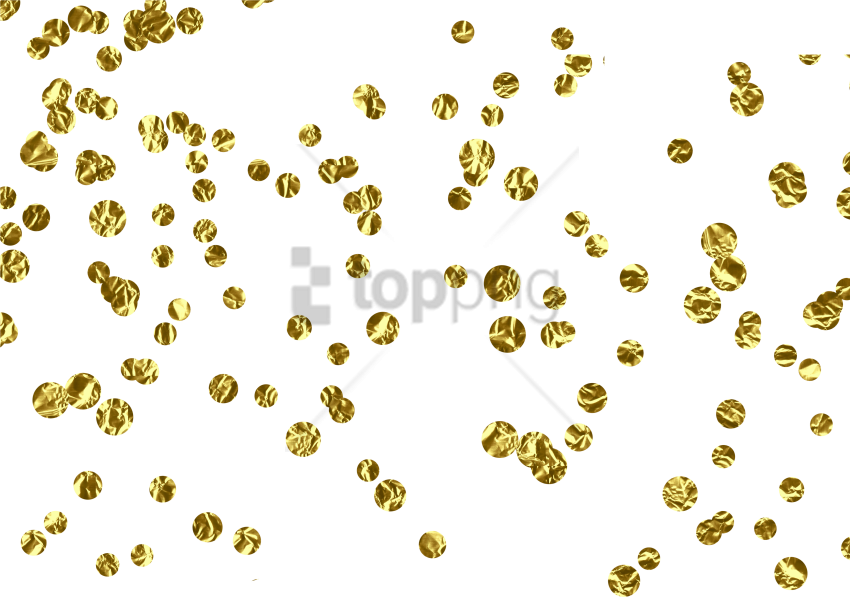 Free Png Gold Confetti Transparent Background Png Image - Gold Confetti Transparent Background Png (850x597), Png Download