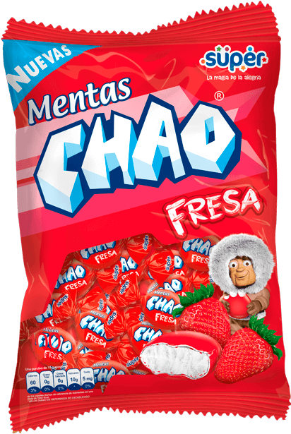 Menta Masticable Crocante Y Refrescante Sabor Fresa, - Snack (495x640), Png Download