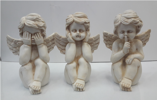 Angel Set - Figurine (600x600), Png Download