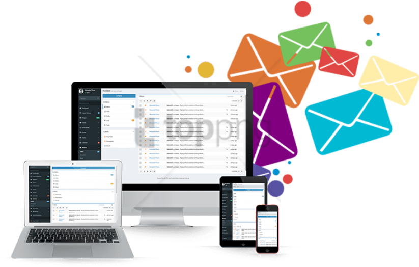 Free Png Download Email Png Images Background Png Images - Many Emails (850x526), Png Download