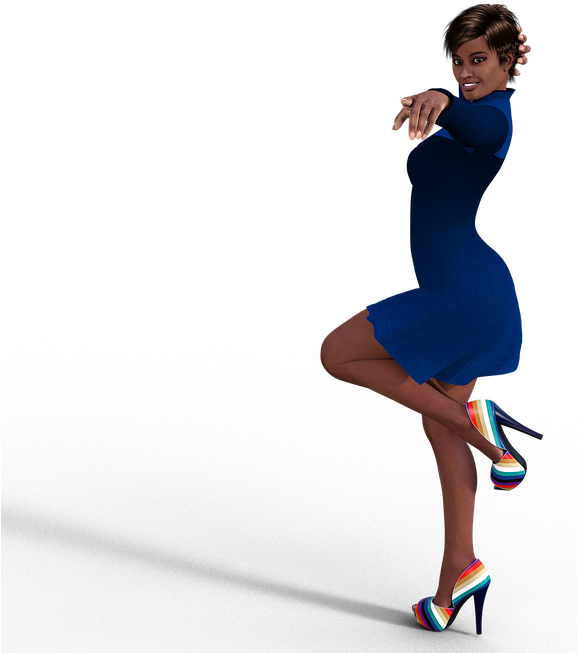 Mulher Png - Png 3d (576x720), Png Download