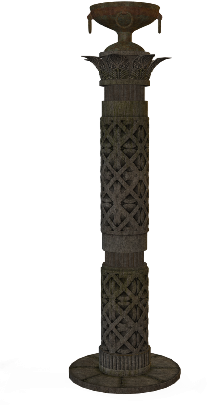 Column,mythical,figure - Pillar Png (500x839), Png Download