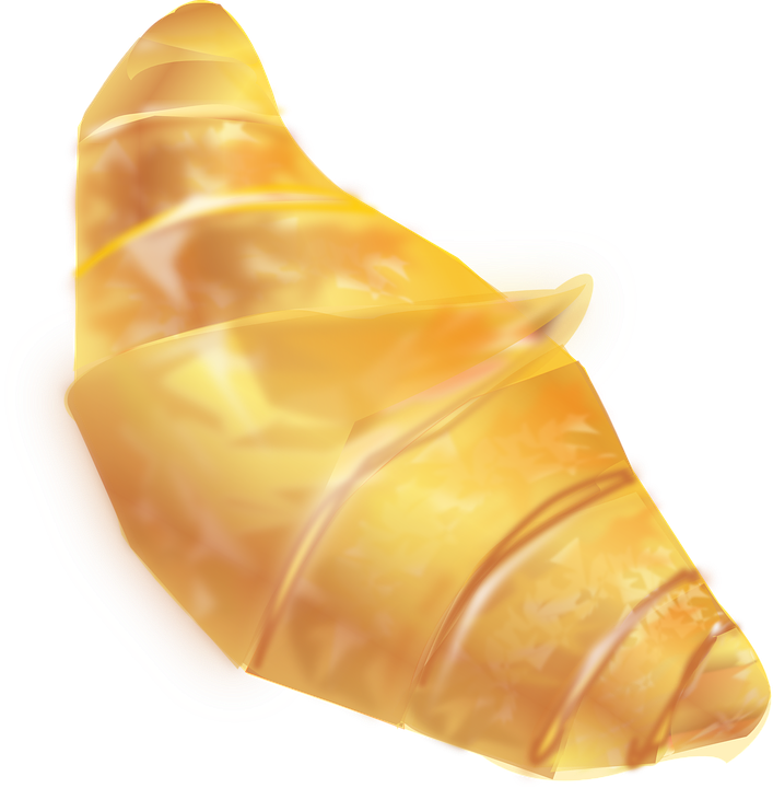 Croissant Clipart Breakfast Pastry - Famous French Food Png (707x720), Png Download