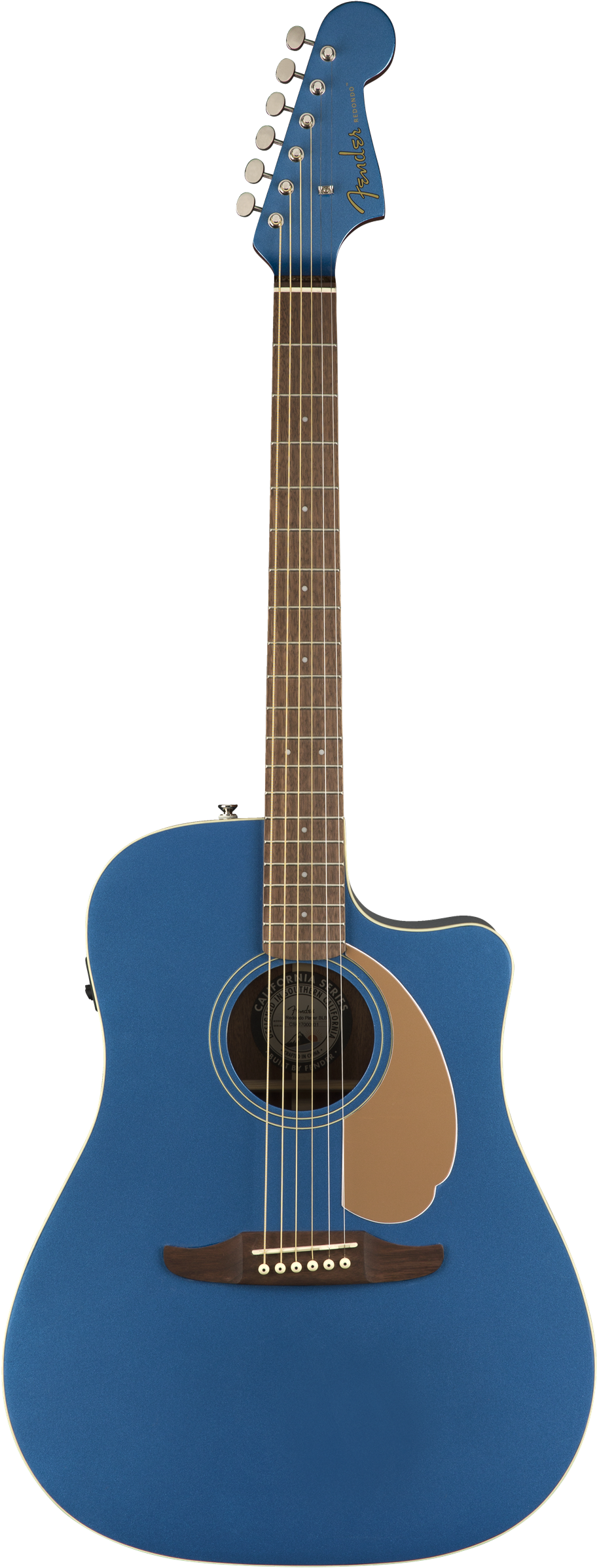 Fender Redondo Player Walnut Blb 01 - Fender Redondo Player Belmont Blue (918x2400), Png Download