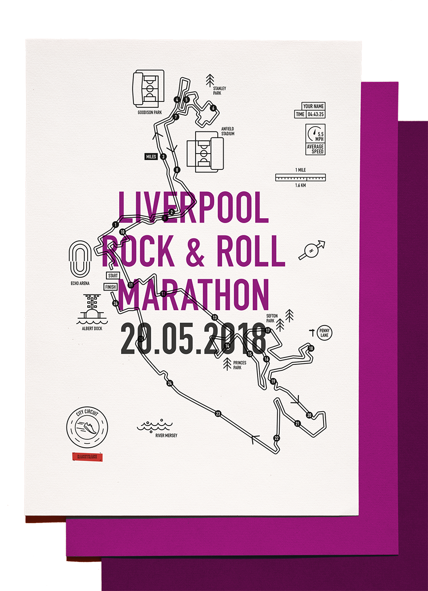 Liverpool Rock And Roll Marathon - Poster (900x1350), Png Download