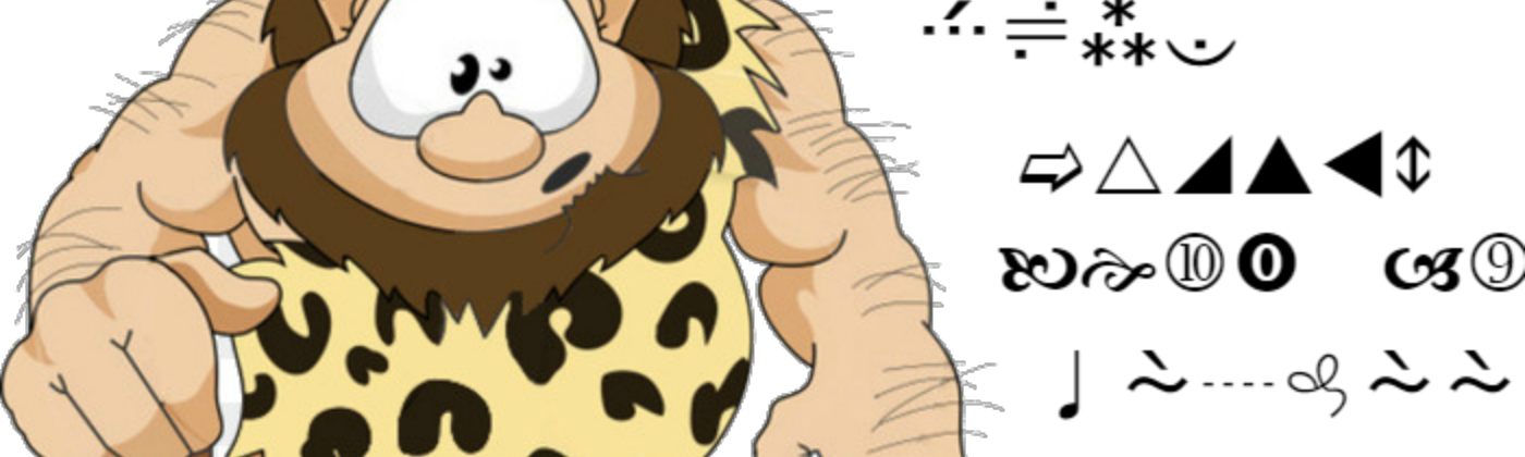 The Past, The Present And The Future - Caveman Clipart (1400x420), Png Download