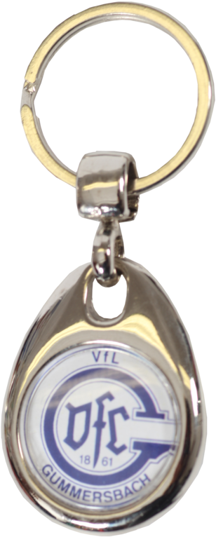 Metal Key Ring With Trolley Coin - Keychain (667x1000), Png Download