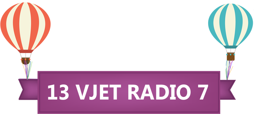 13 Vjet Radio 7 Slider Baner - Hot Air Balloon (1264x500), Png Download