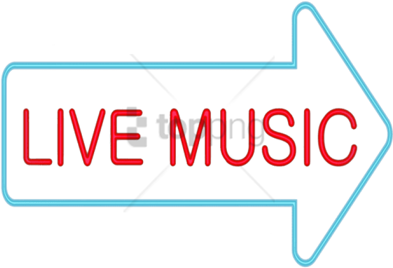 Free Png Live Music Neon Png Image With Transparent - Live Music Neon Sign Transparent (850x661), Png Download