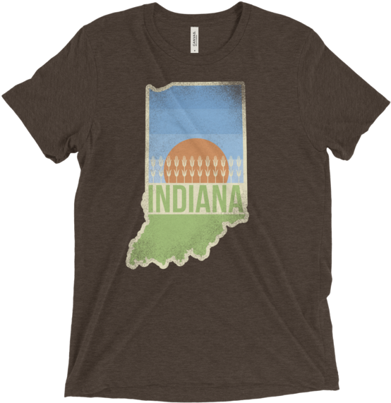 Indiana Cornfield T-shirt - T-shirt (600x600), Png Download