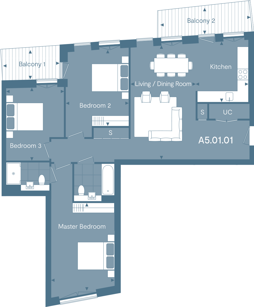 Dimensions - Floor Plan (995x1184), Png Download
