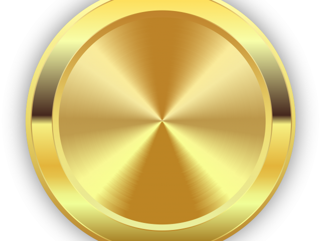 Rope Clipart Golden Circle - Round Gold Png (640x480), Png Download