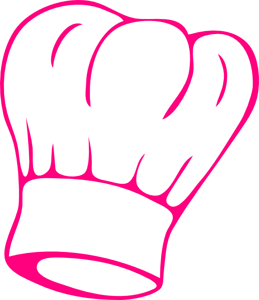 Pink Chef Hat Clipart (516x599), Png Download