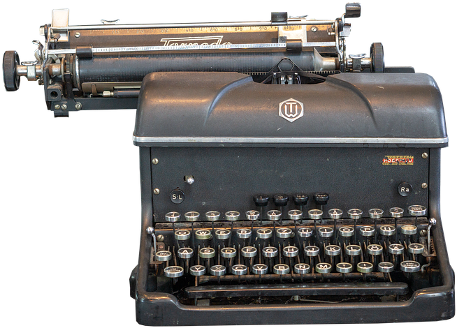 Typewriter, Keys, Keyboard, Write, Office, Antique - Machine (960x640), Png Download