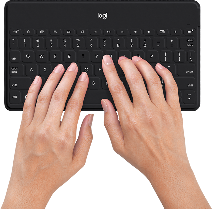 Keys To Go - Clavier Logitech Keys To Go Blush (800x687), Png Download