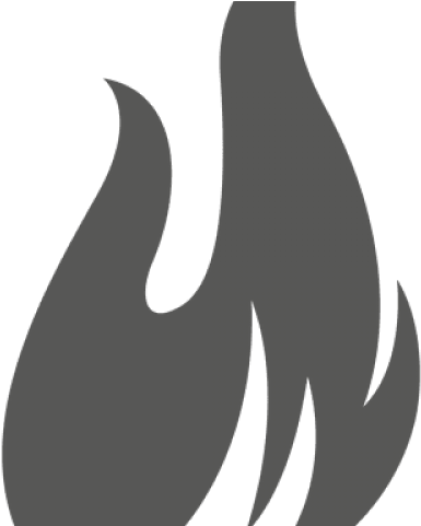 Fire Flames Clipart Silhouette - Crescent (640x480), Png Download