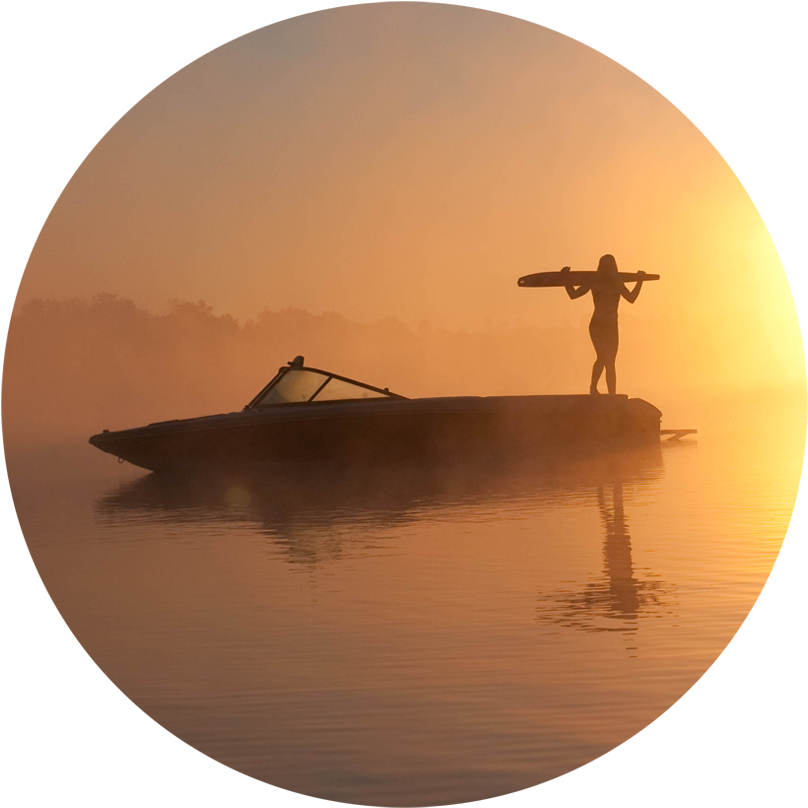 Ski - Sunset (939x901), Png Download