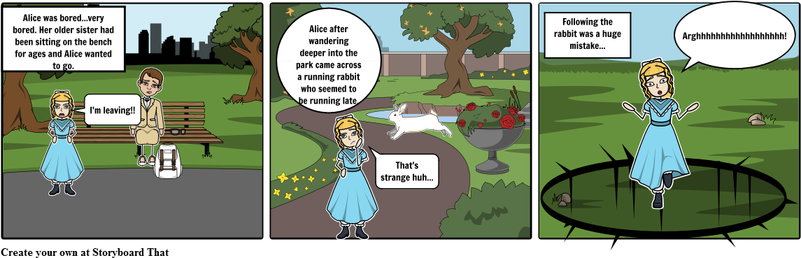 Alice In Wonderland - Cartoon (1164x385), Png Download