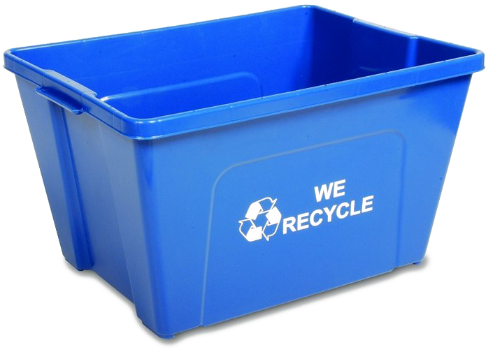 Recycle Bin Transparent - Curbside Recycling Bin (720x720), Png Download