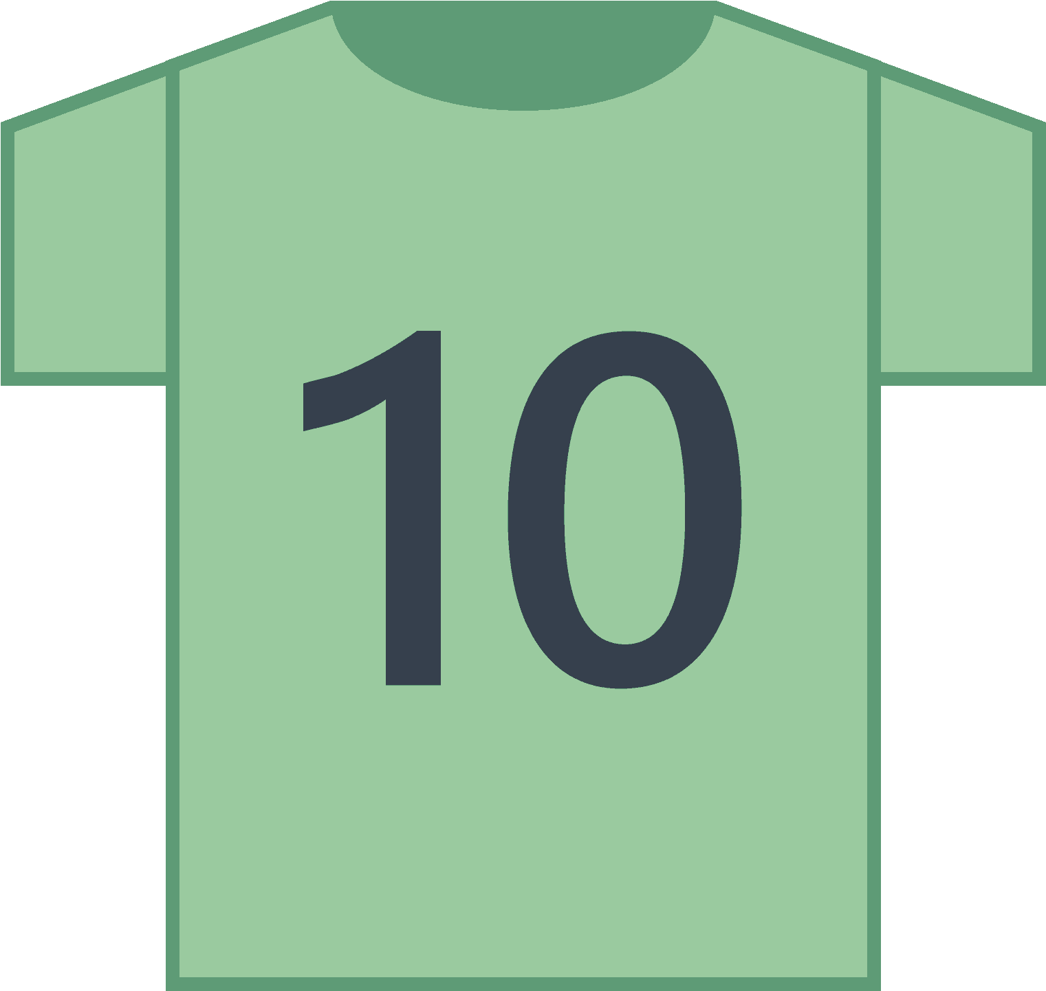 Camisa De Jogador Icon - Number (1600x1600), Png Download