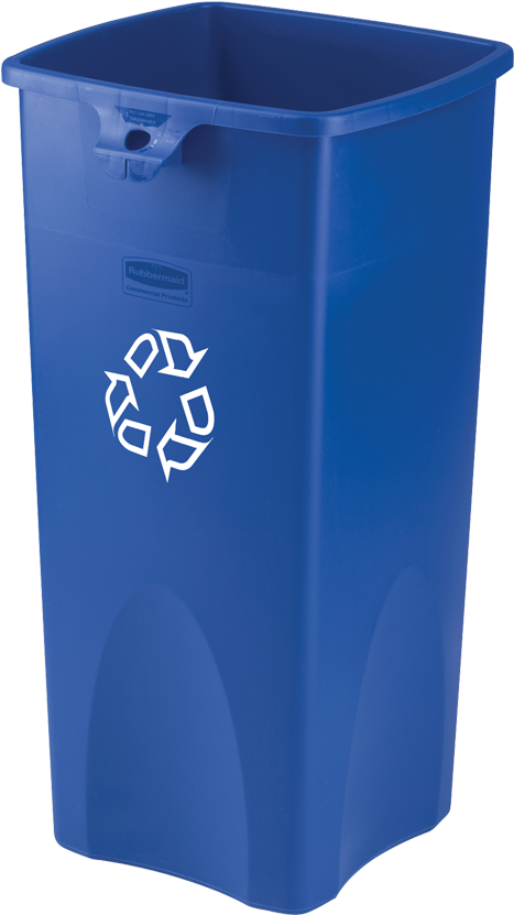 Rubbermaid® Untouchable® Square Recycling Container - Waste Container (850x850), Png Download