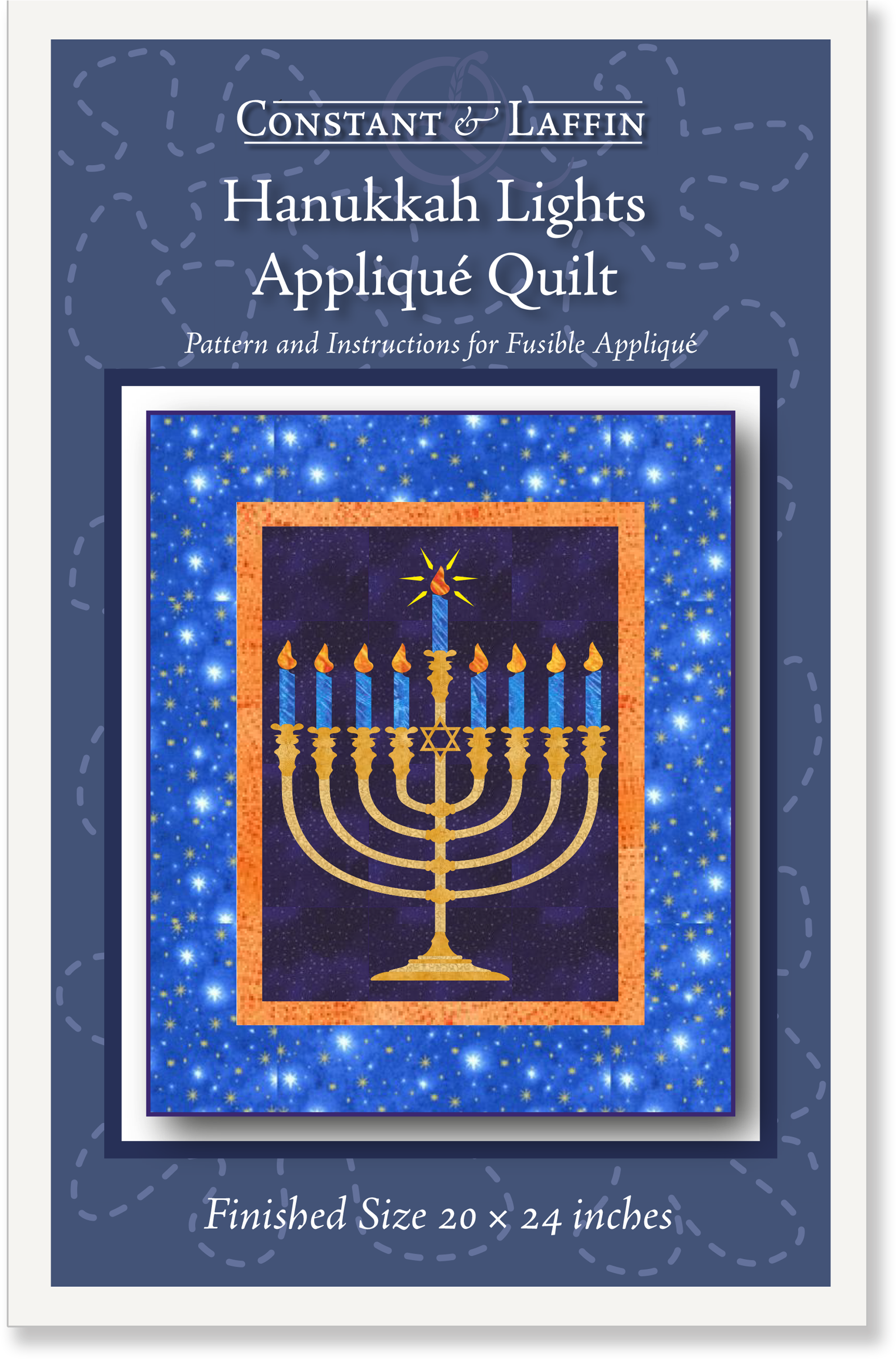 Hanukkah Lights Pattern Cover - Hanukkah (2510x3054), Png Download