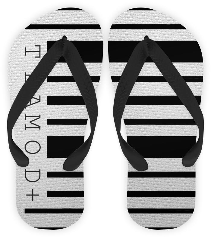 Chinelo Coleção Código De Barra - Flip-flops (800x800), Png Download