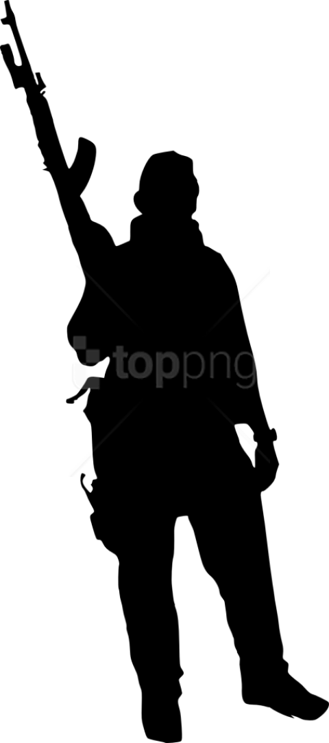Free Png Soldier Silhouette Png - Soldier Silhouette Transparent Background (480x1081), Png Download