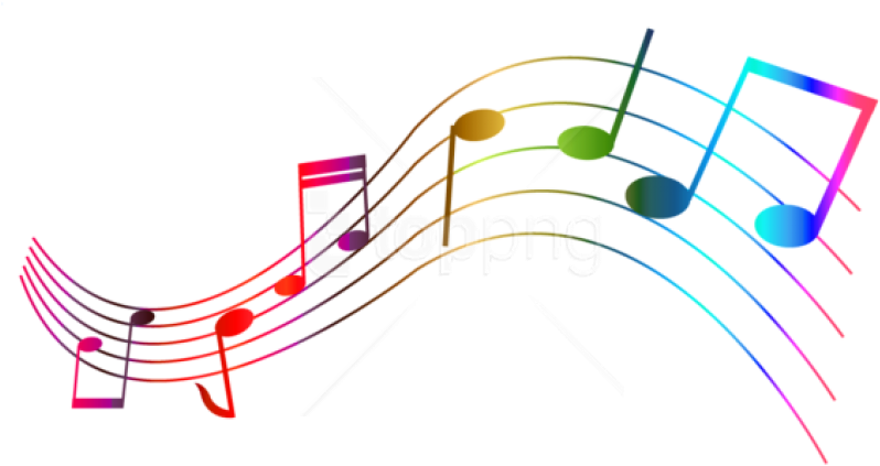 Free Png Download Transparent Colorful Notes Png Images - Colourful Musical Notes Clip Art (850x465), Png Download