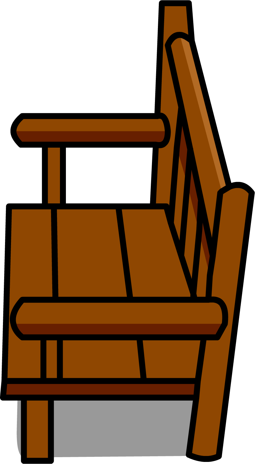Image Wood Bench Sprite Png Wiki Fandom - Chair (859x1558), Png Download