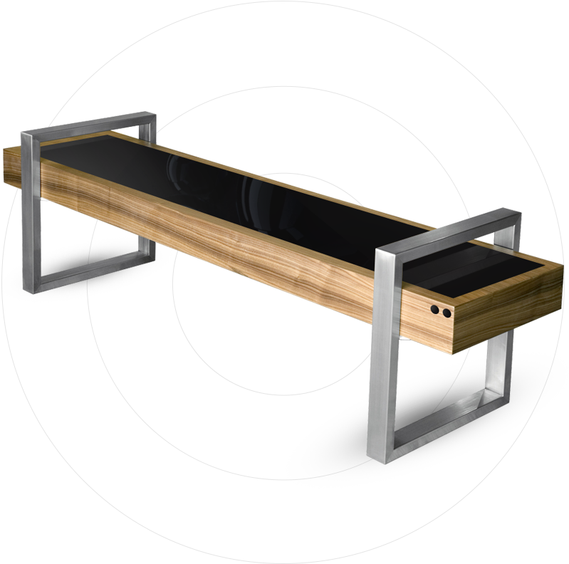 Solar Powered Multifunctional Bench Not Only An Outside - Solar Panel Furniture (800x800), Png Download