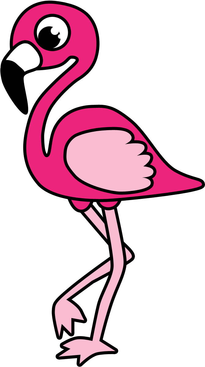 Click Here To See Lots Of Flamingo Gifts These Would - Flamingo Cartoon Love (691x1217), Png Download