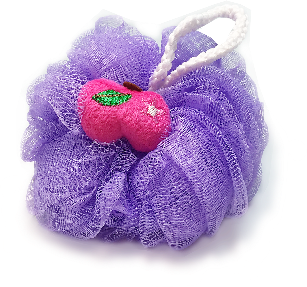 Esponja Peluche Para Baño Infantil - Strawberry (1924x1784), Png Download