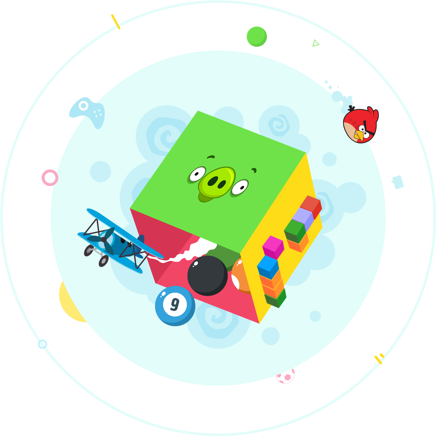 Games - Outside The Box (1600x1600), Png Download