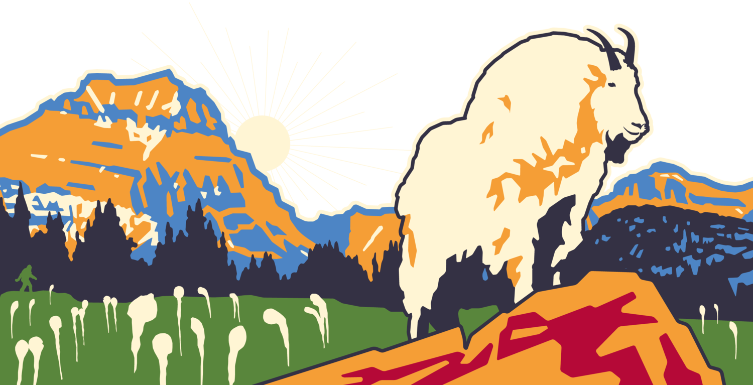 Glacier Clipart National Park - Illustration (1500x767), Png Download