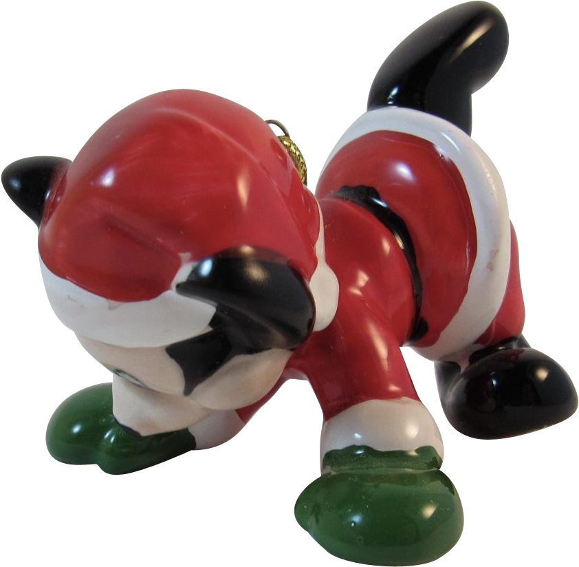 Schmid Mickey Mouse Christmas Ornament Frolicking In - Figurine (841x841), Png Download
