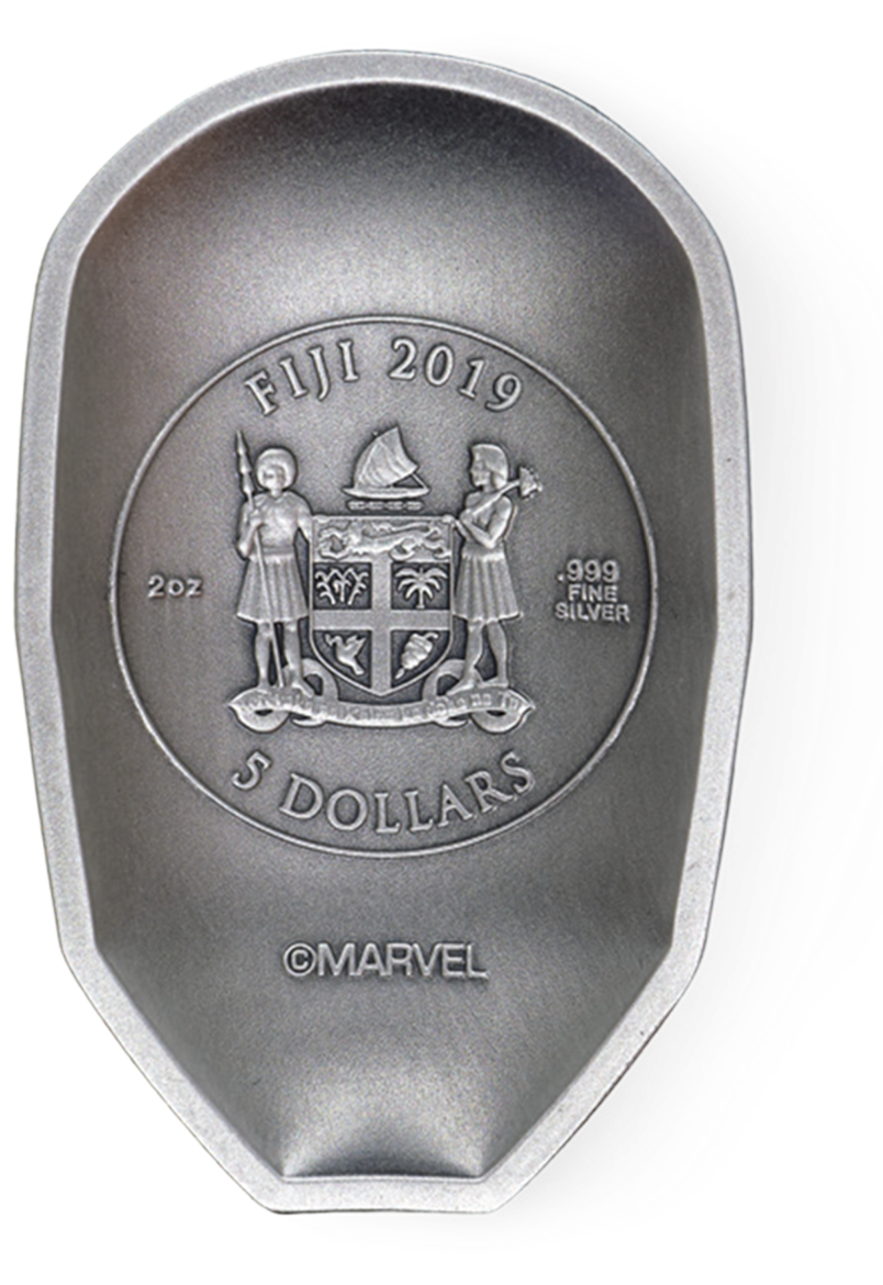 More Information - 2018 Iron Man Mask Marvel Silver 2 Oz Coin (900x1200), Png Download