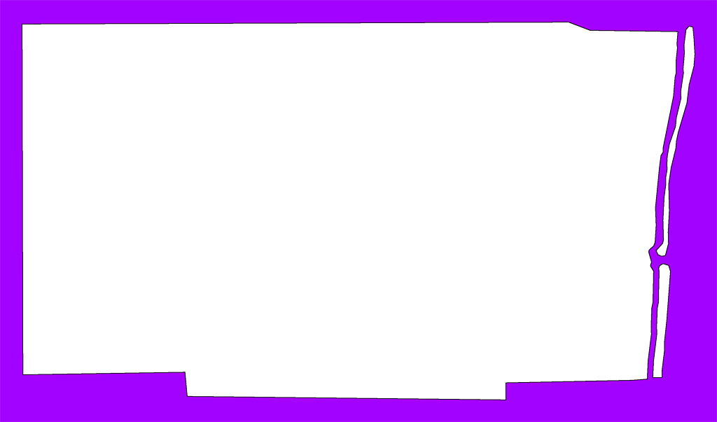 A Plain Frame Map Of Broward (1024x603), Png Download