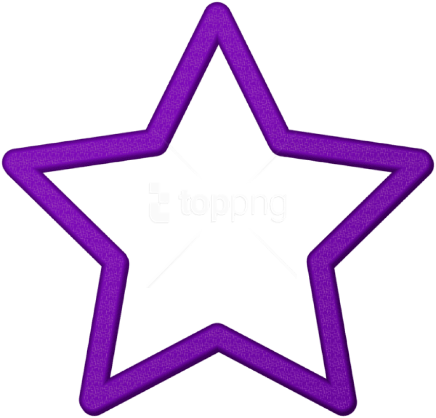 Download Purple Star Border Frame Png Clipart Png Photo - Purple Stars Clipart Png (850x814), Png Download