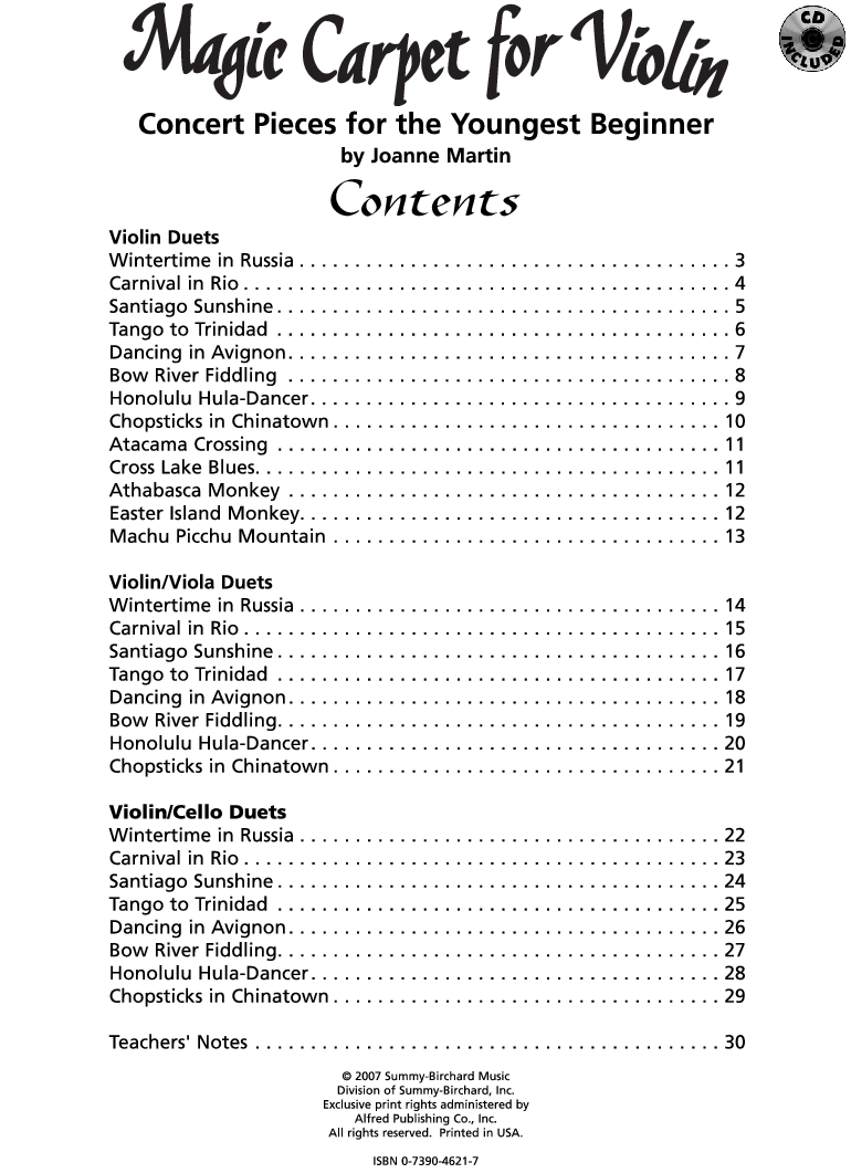 Magic Carpet For Violin Thumbnail - Document (1056x1632), Png Download