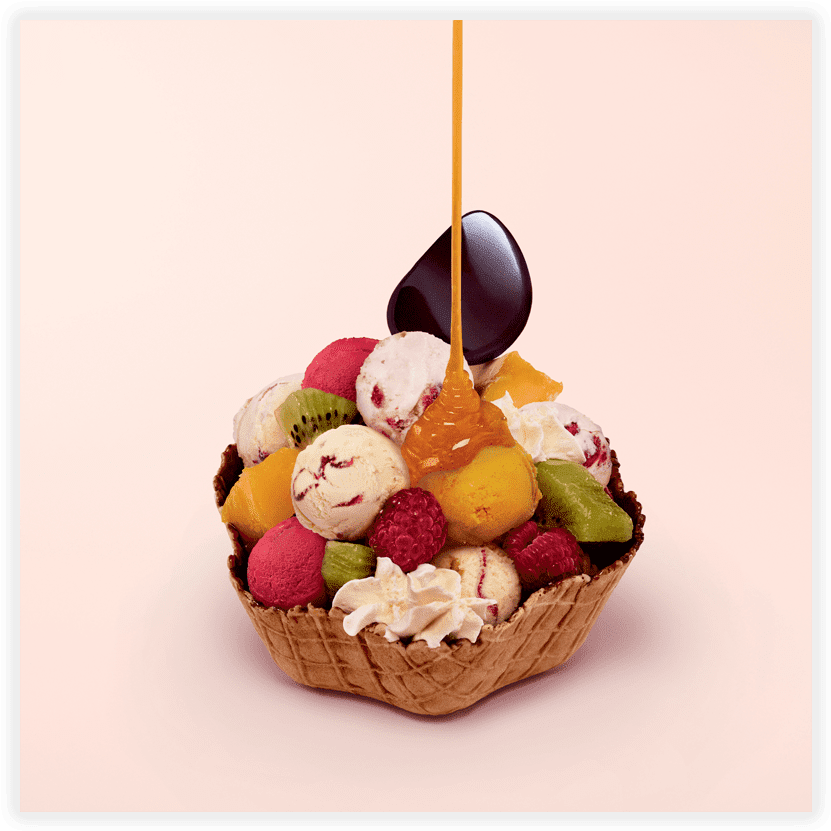 Fruit-cocktail - Chocolate (876x876), Png Download
