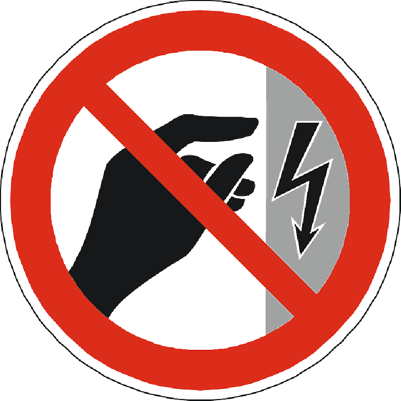 Electricity Danger Symbol - Do Not Touch Electricity (800x800), Png Download