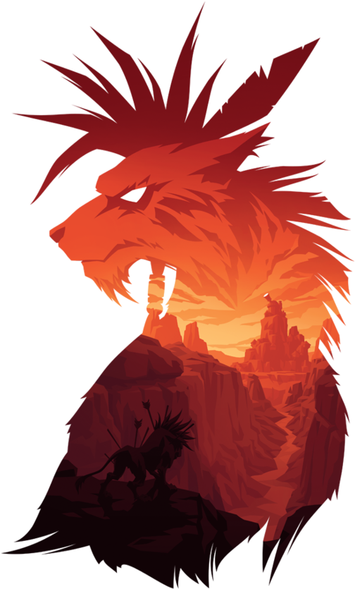 Final Fantasy 7 Red Xiii (1024x887), Png Download