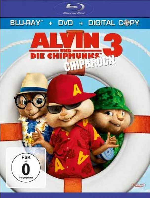 Dvd Alvin And The Chipmunks 3 (800x800), Png Download